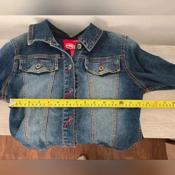 Ecko Red Eckored Womens Denim Stonewashed Jacket Size Extra Small XS - Picture 5 of 6